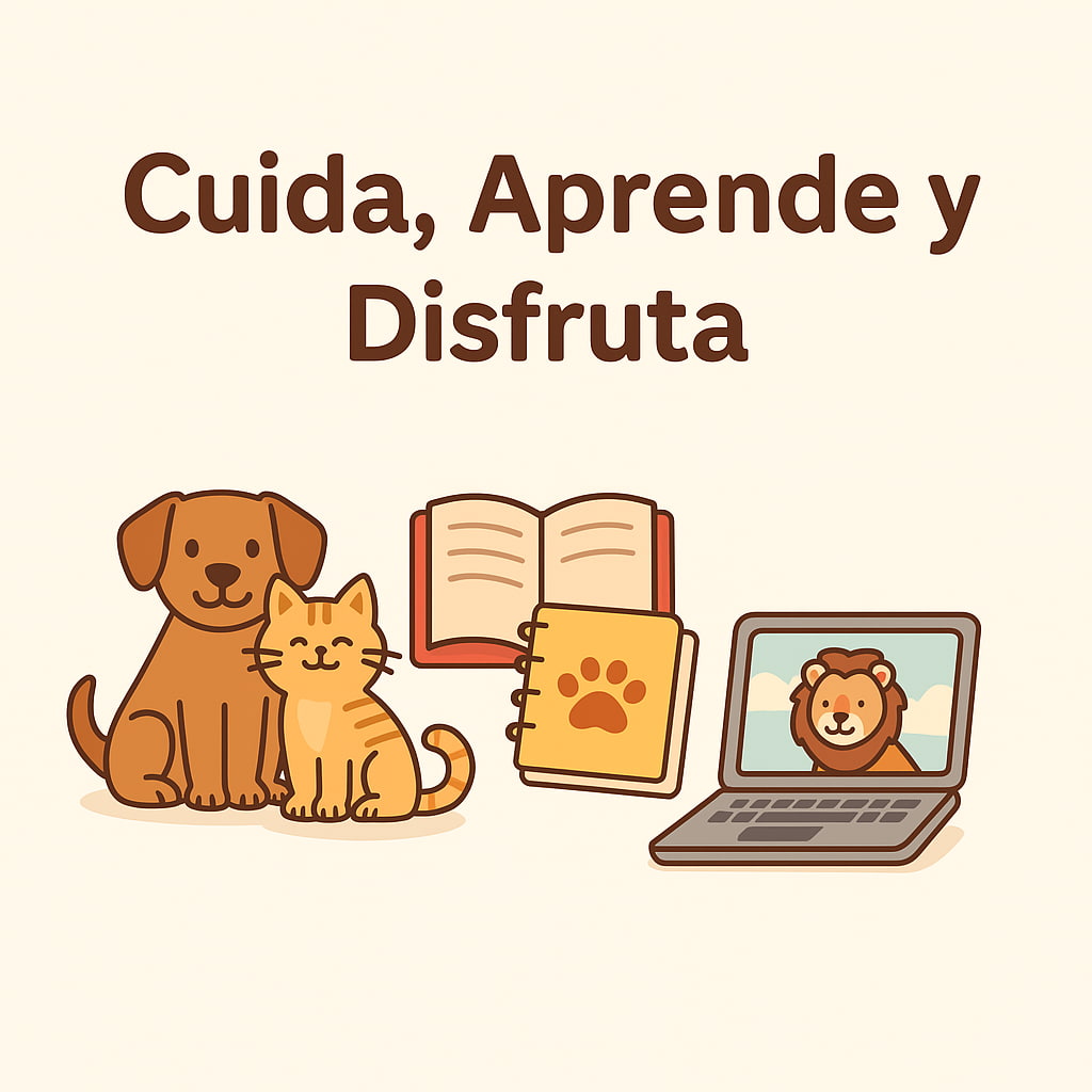 Quiénes Somos Mascotas, libros y Computadora para aprender
