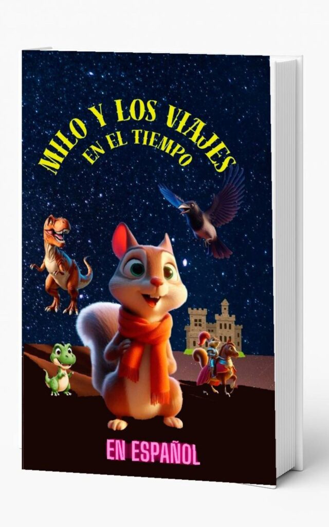 Los Viajes de Milo Portada del libro ilustrado “Los Viajes de Milo” en tapa dura.