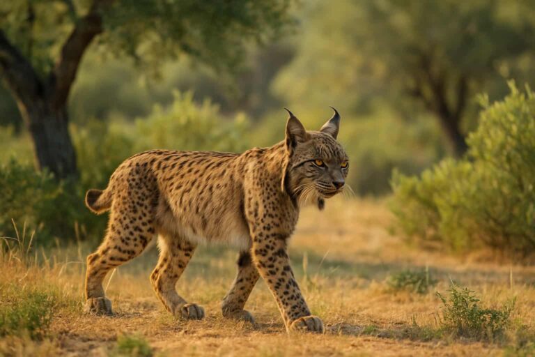 : Lince Ibérico en su hábitat natural en España