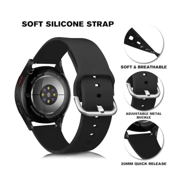Correas de silicona con funda de almacenamiento para Samsung Galaxy Watch