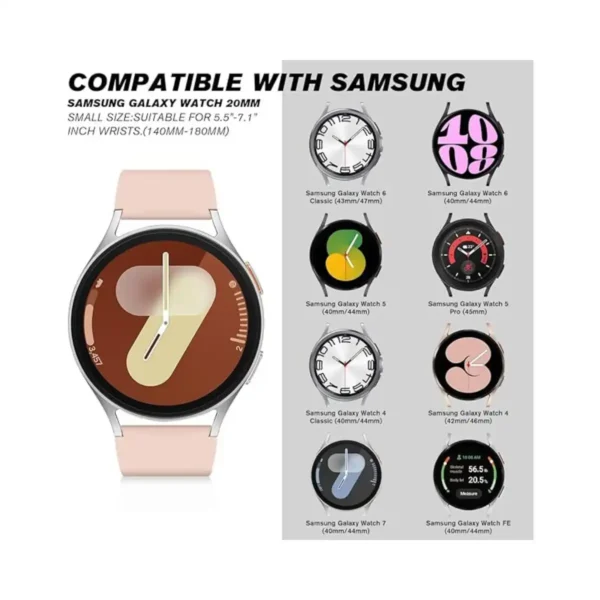 Correas de silicona con funda de almacenamiento para Samsung Galaxy Watch