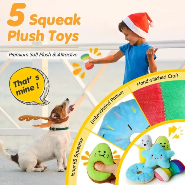Pack de Juguetes para Cachorros – 25 Unidades- Mordedores, Peluches con Sonido, Pelota de Premios y Cuerdas Resistentes (Perros Pequeños)