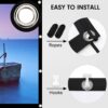 Pantalla proyector 120 pulgadas Osoeri. 16:9 HD antiarrugas plegable portátil lavable – Pantalla de proyección de doble cara para cine en casa y exteriores