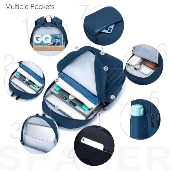 SPAHER Mochila de Viaje Impermeable y Ligera para Hombre y Mujer de  40x30x20 cm – Mochila de Cabina 25L