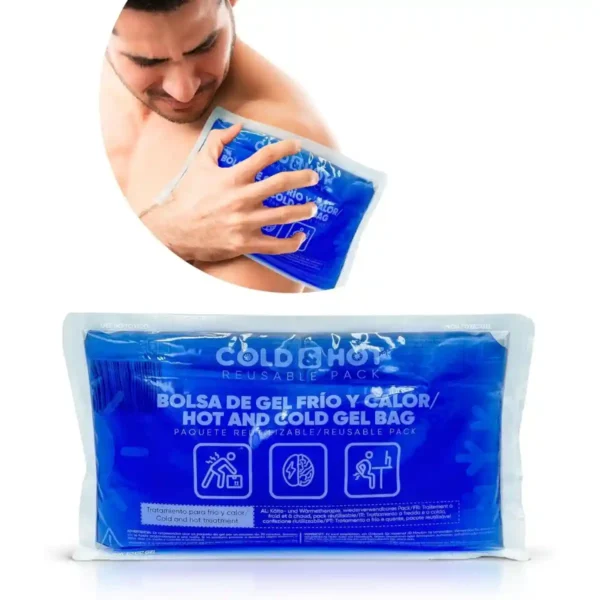 Bolsa de Gel Frío Calor Reutilizable 26x15 cm – Terapia de Dolor y Lesiones