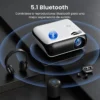 Mini proyector 4K HAPPRUN 2025 – Proyector portátil 1080P nativo con Bluetooth 5.1, compatible con TV Stick, smartphone, laptop, HDMI y USB
