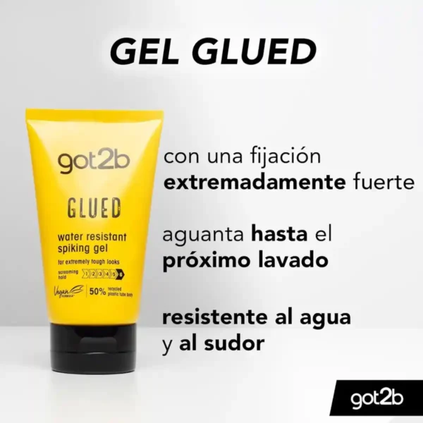 ot2b Spiking Gel Glued 150 ml – Gomina Extrafuerte para Hombres. Ultrafuerte, Resistente al Agua y al Sudor