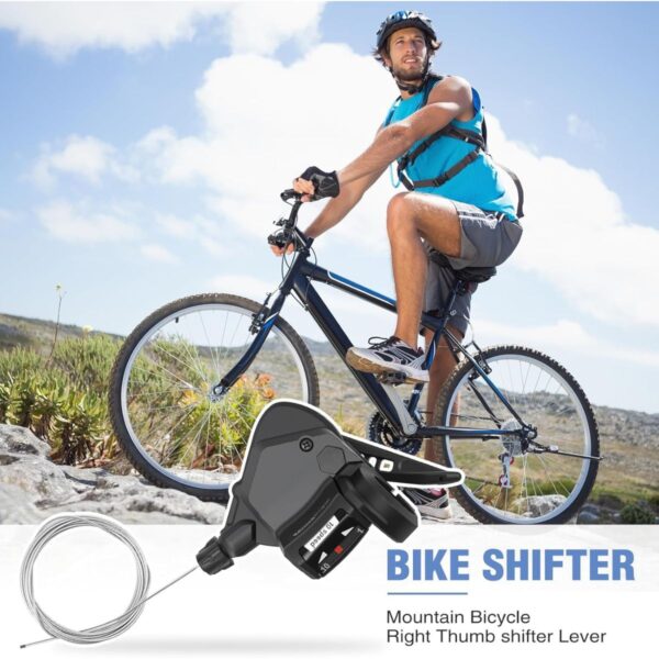Par de Cambios de Bicicleta 3x10 Velocidades – Palancas de Cambio Izquierda y Derecha con Cables para MTB, Carretera y BMX