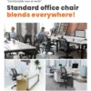 NEO- Silla de Oficina Ergonómica de Malla Azul con Soporte Lumbar y Asiento Acolchado
