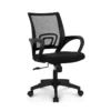NEO- Silla de Oficina Ergonómica de Malla Azul con Soporte Lumbar y Asiento Acolchado