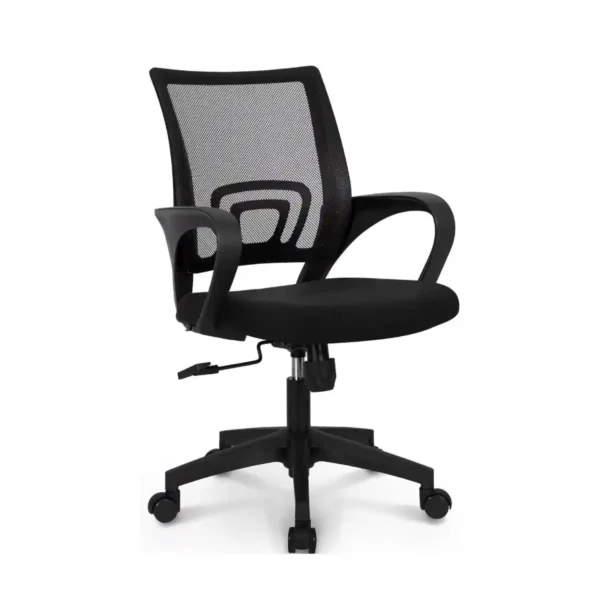 NEO- Silla de Oficina Ergonómica de Malla Azul con Soporte Lumbar y Asiento Acolchado