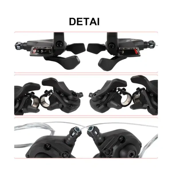 Chooee Palanca de cambio de bicicleta 3x10 Velocidades | Compatible Shimano & Sram MTB