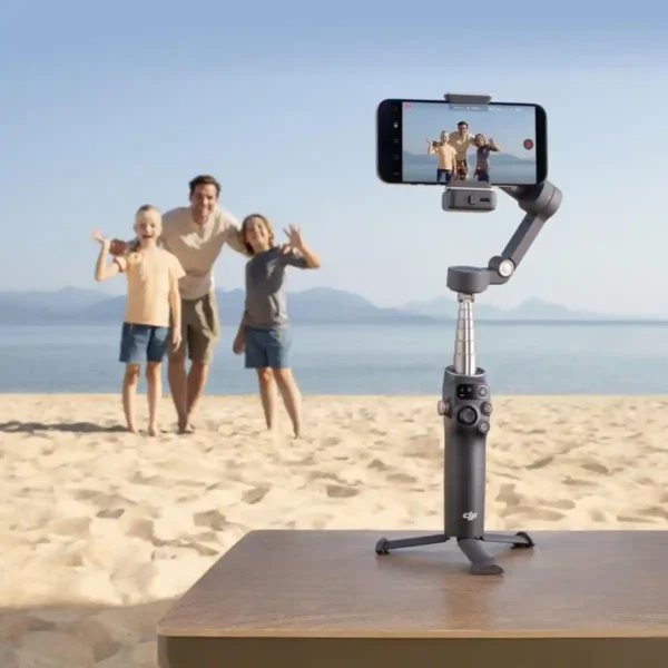 Estabilizador DJI Osmo Mobile 7P para iPhone-Android con Seguimiento Inteligente y Trípode Integrado