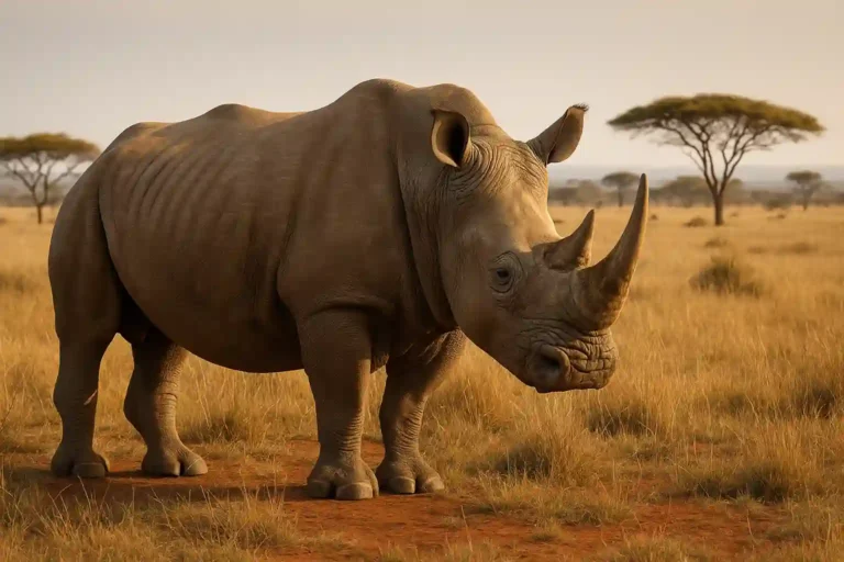 Rinoceronte Blanco o Negro: Descubre sus 10 Secretos Increíbles Rinoceronte Blanco o Negro en la sabana africana