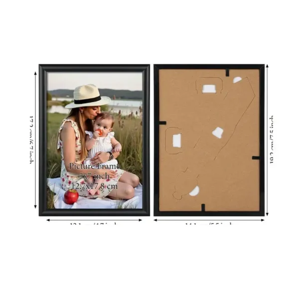 Ditwis Juego de 4 Marcos de Fotos 13x18 cm Negro: Decoración Clásica para Pared o Mesa